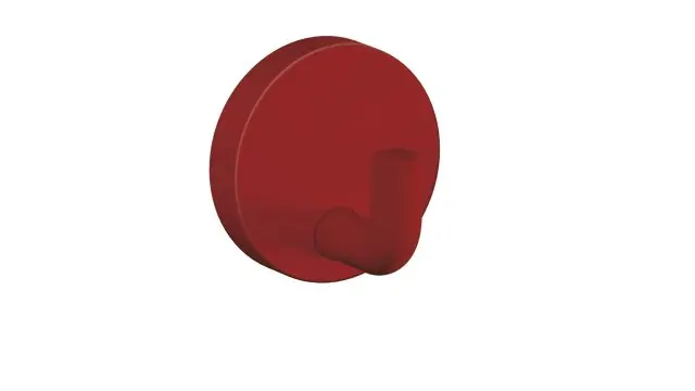 Hewi Einzelhaken Ser 477, matt, d:50mm rubinrot 477.90B010 33 47790B01033