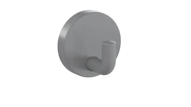 Hewi Einzelhaken Ser 477, matt, d:50mm felsgrau 477.90B010 95 47790B01095