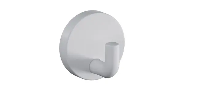 Hewi Einzelhaken Ser 477, matt, d:50mm lichtgrau 477.90B010 97 47790B01097