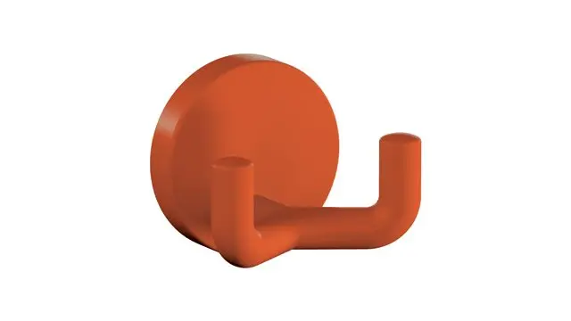 Hewi Doppelhaken Ser 477, matt, d:50mm, eckige Hakenform koralle 477.90B025 36 47790B02536