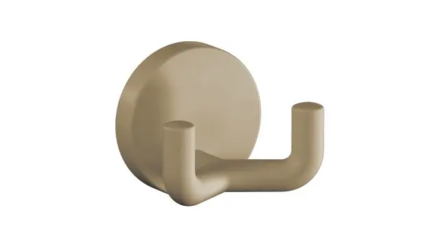 Hewi Doppelhaken Ser 477, matt, d:50mm, eckige Hakenform sand 477.90B025 86 47790B02586