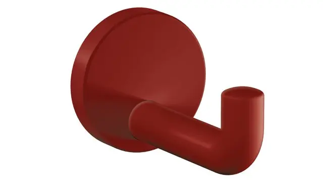 Hewi Einzelhaken Ser 477, matt, d:70mm rubinrot 477.90B030 33 47790B03033