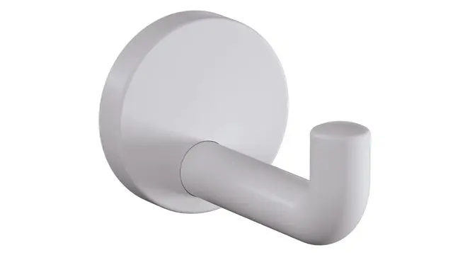 Hewi Einzelhaken Ser 477, matt, d:70mm lichtgrau 477.90B030 97 47790B03097