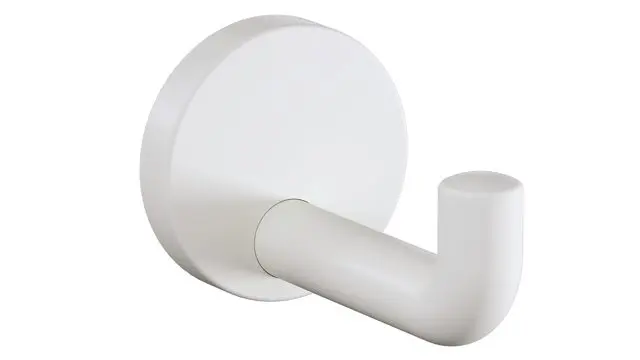 Hewi Einzelhaken Serie 477, matt, d:70mm signalweiß 477.90B030 98 47790B03098