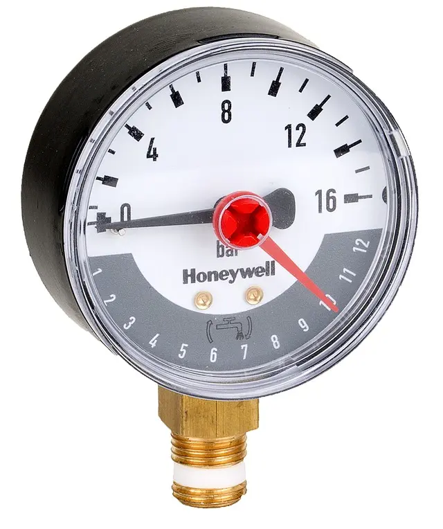 Resideo Honeywell Manometer M78M-MR zu Filter F78TS, R 1/4, Teilung 0-16bar M78M-A16MR