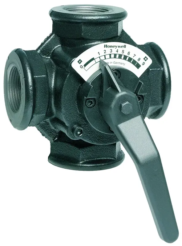 Resideo Honeywell 4Wege-Muffenmischer Centra-ZR GG 20 grau PN 6 DN 25 ZR25MA ZR25MA