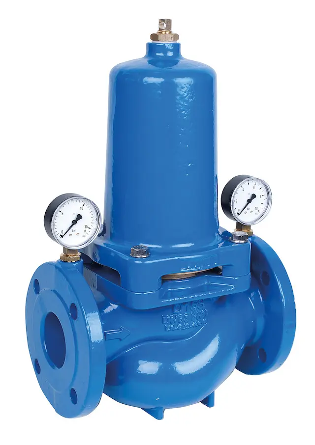 Resideo Druckminderer D15SH pulverbeschichtet, blau, PN25, DN50 D15SH-50B