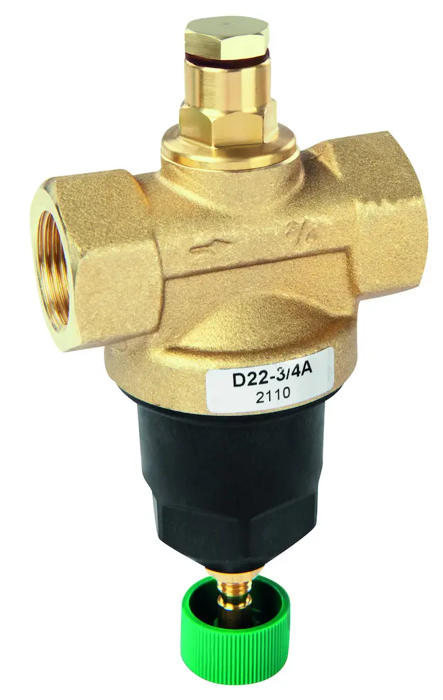 Resideo Honeywell Standard pattern pressure reducing valve for compressed air, D22 Brass 3/8 inch A D22-3/8A D22-3/8A
