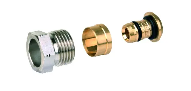 Resideo Honeywell Verschraubung FIG Verbundrohr, G 1/2 IG, 16x2mm FIG1/2M16X2