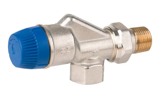 Resideo Thermostatventil Kombi-TRV Messing vernickelt, Axial, DN10 V2100API10