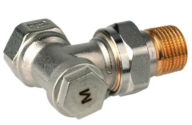 Resideo Honeywell RL-Verschr vera-Mes-II Rotguss matt vernickelt Eck 1/2 Zoll V2410E0015  V2410E0015