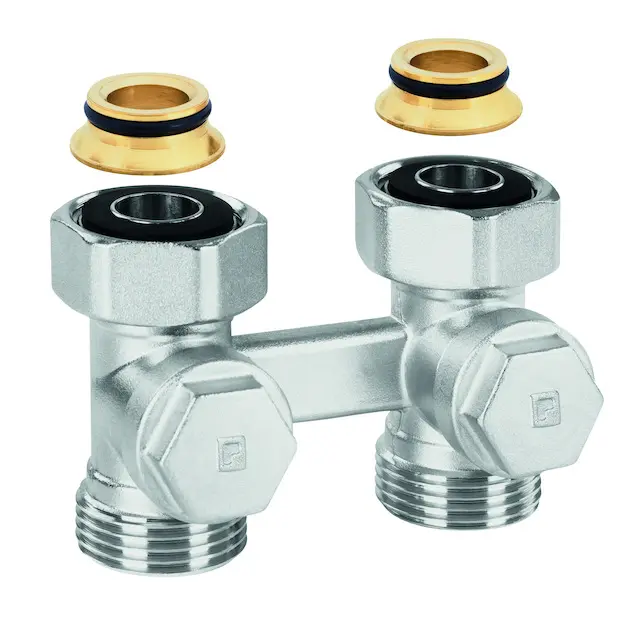 Resideo H-Verschraubung Verafix-VK 2-Rohr-Inst ms vern. Durchg. DN20 G3/4 V2471DX20A