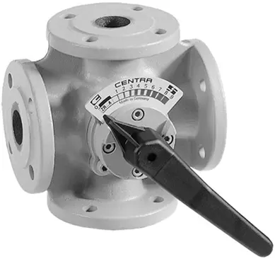 Resideo Honeywell 4Wege-Flanschmischer Centra-ZR GG 20 grau PN 6 DN 25 ZR25FA  ZR25FA