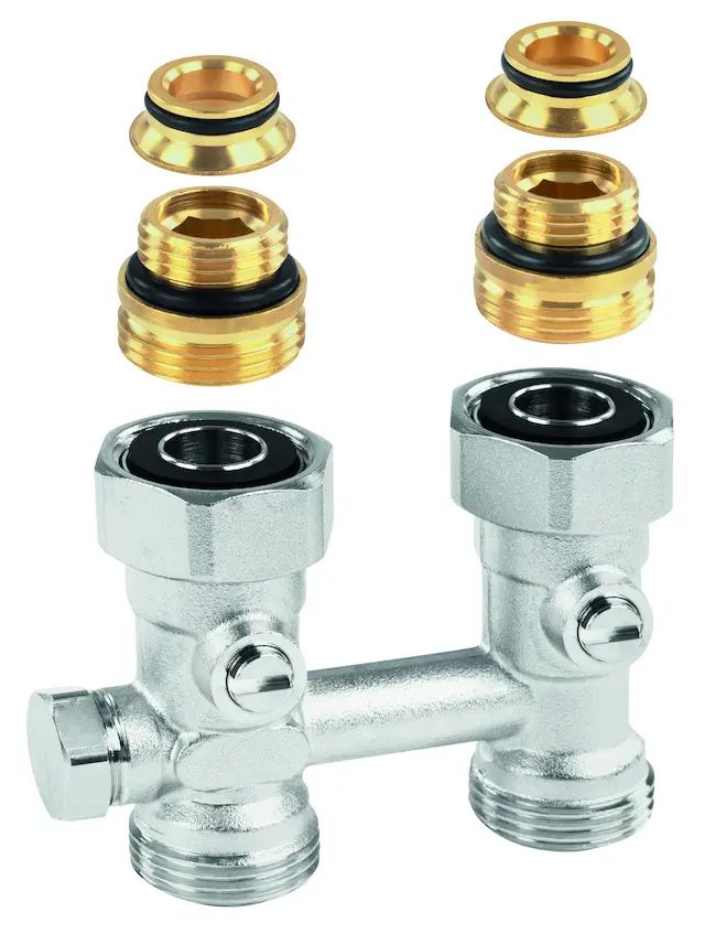 Resideo H-Verschraubung Verafix-VKE ms vern. Durchg. IG 3/4 1-Rohr V2461DY15A