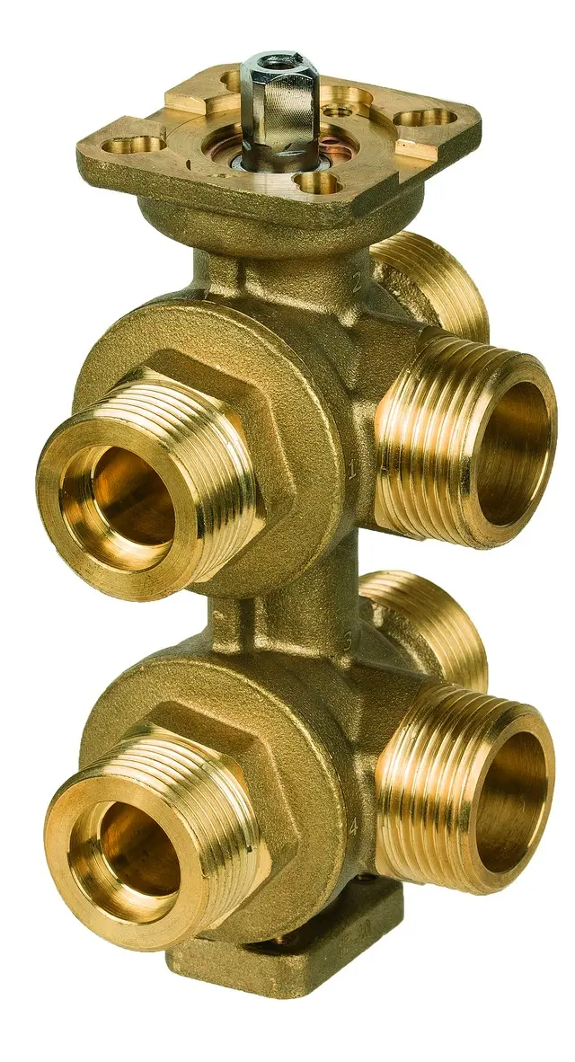 Resideo 6-Wege-Ventil VBG26 Messing, DN 15, Außengewinde, Kvs 1,25 VBG26-15