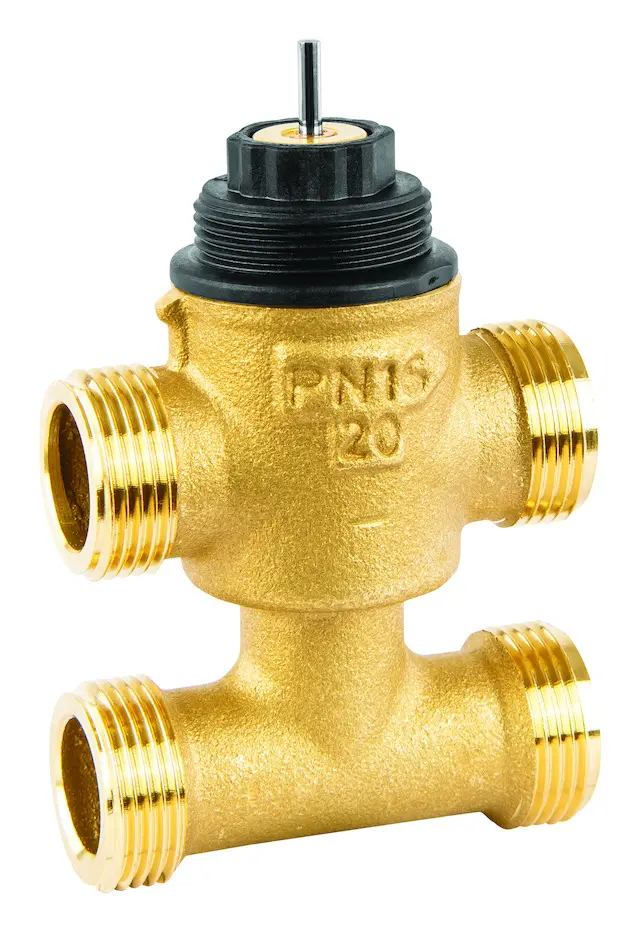 Resideo Dreiwegeventil VYE, PN16 DN15, kvs 1, flach dichtend, stetig VYE15B1.0M