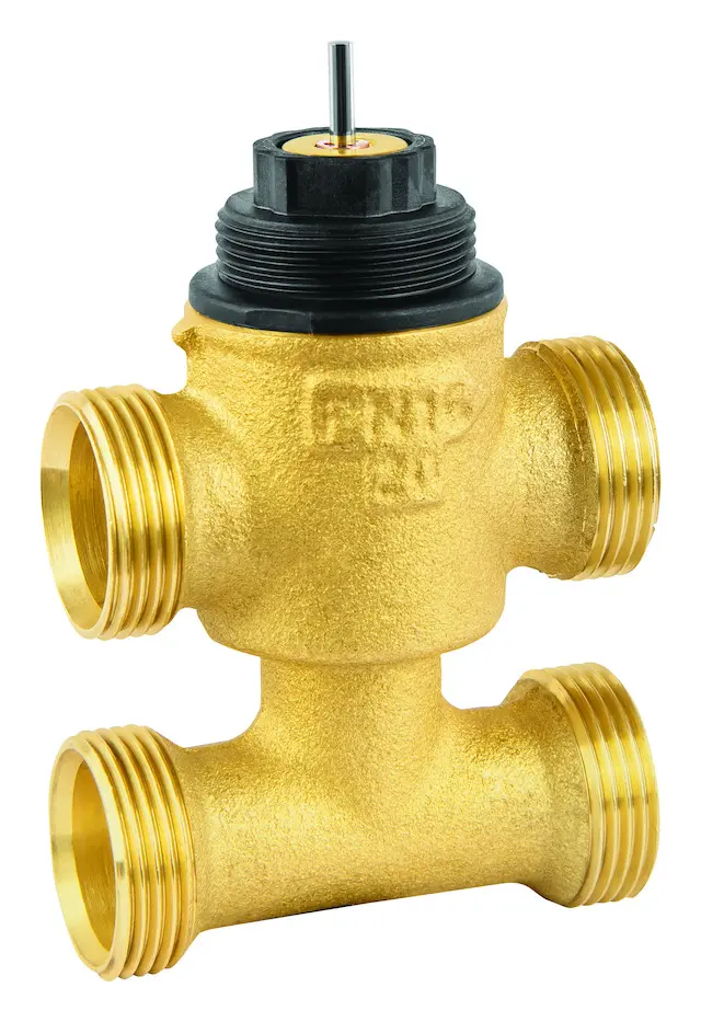 Resideo Dreiwegeventil VYE, PN16 DN15, kvs 0.63, konisch dichtend, stetig VYE15B0.63MCS