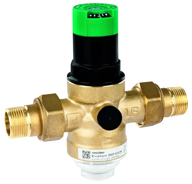 Resideo Druckminderer D06F-LF Messing bleifrei, LFA, R 1/2 D06F-1/2LFA