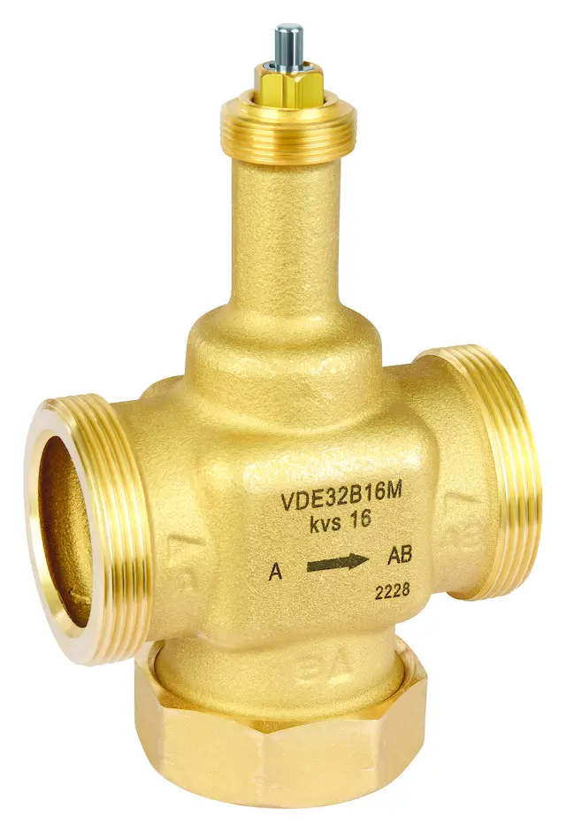 Resideo Zweiwegeventil VDE-M, PN16 DN 25, kvs 10, flach dichtend, stetig VDE25B10M