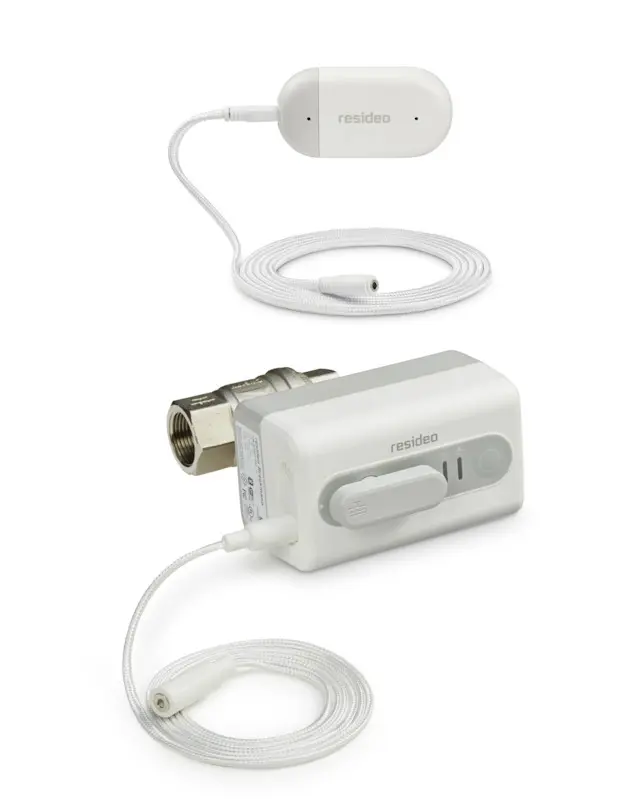 Resideo Honeywell WiFi Actuator with L1 Leak Detector and 1/2 in Rp Ball Valve VWS01Y015E