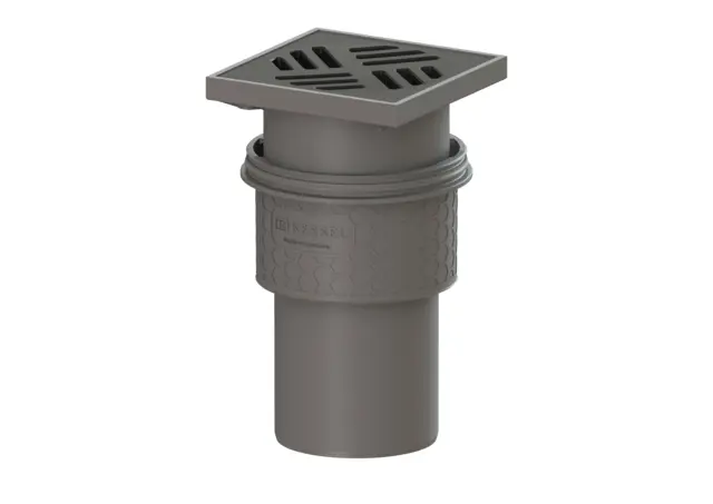 Kessel Practicus basement drain KE34102 without odour trap, with sludge bucket 34102
