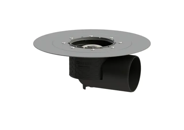 Kessel Ecoguss drain body KE48511 glued flange, DN 100, Horizontal outlet 48511