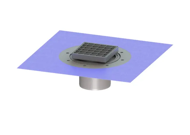 Kessel Duennbettaufsatz KE48965 Gitterrost,138x138,Rahmen VA 48965