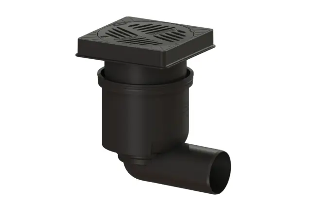 Kessel Yard drain Ecoguss KE67923B System 200, DN100, horiz., square 67923B