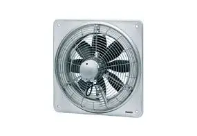 Maico Axial-Wandventilator EZQ 25/4 E quadrat. Wandplatte, DN250, Wechselstrom 0083.0486