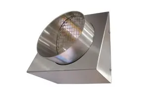 Maico Outgoing air wall supports, DN 160, colour brushed stainless steel KW-FL 16E 0152.0079