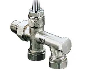 Oventrop 2-pipe connection piece Duo with Shut-off 3/4 external thread distance 50mm 1013361