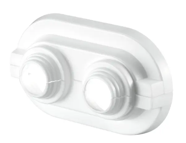 Oventrop Ro sette cover plastic flat pipe distance 35mm 14-16mm hole 1016684