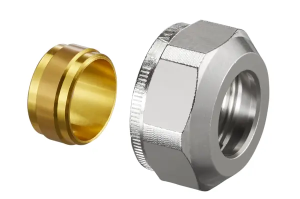Oventrop Compression fitting Ofix K M24x1.5 15mm 2-fold for copper precision steel 1016813