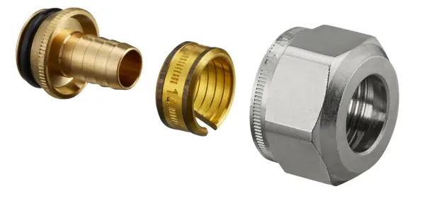 Oventrop Compression fitting Ofix K M24x1.5 14x2mm 2-fold for plastic pipe 1016823