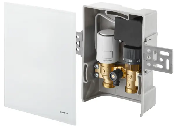 Oventrop Unibox T-RTL R-Tronic Thermostat, RTL, R-Tronic, Echtglas weiß 1022772