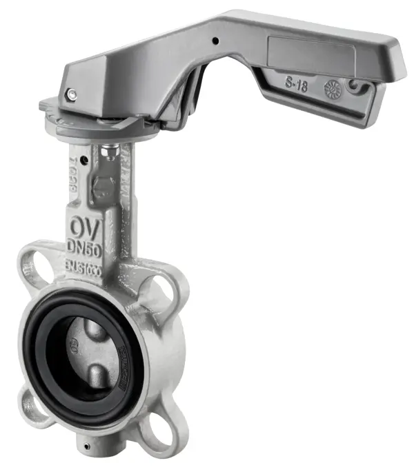 Oventrop Wafer butterfly valve with lever, PN16, EPDM seal, DN200 1046456
