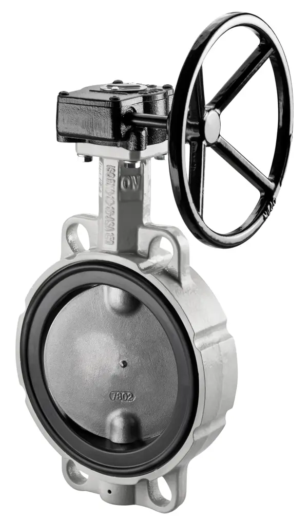 Oventrop Wafer butterfly valve gear operated, PN16, EPDM seal, DN200 1047256