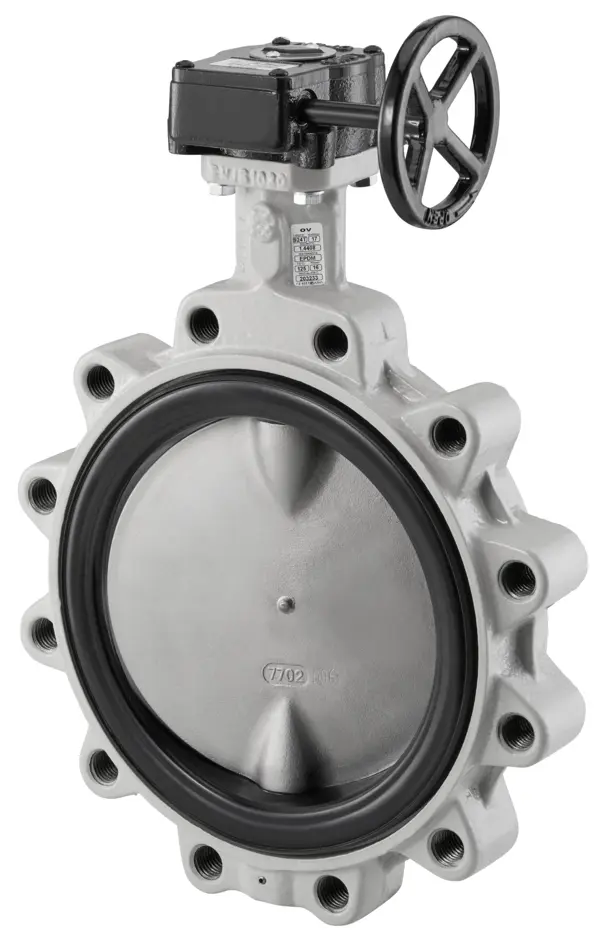 Oventrop Absperrklappe Mittelflansch mit Getriebe, PN16, EPDM Dichtung, DN250 1049257