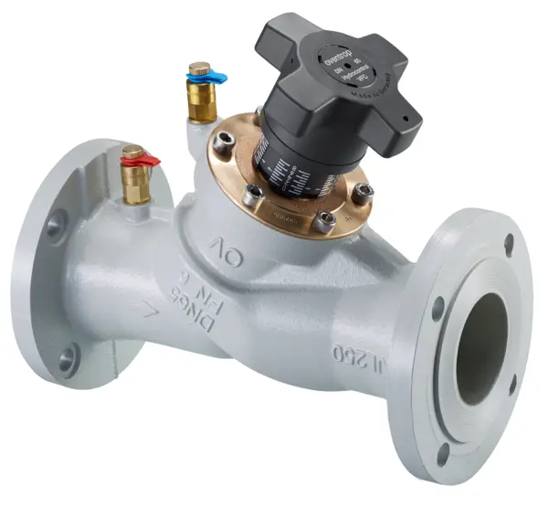 Oventrop Strangreg.Vent.Hydrocontrol VFC DN125, PN6, Flansch/DIN, 2 Meßvent.,GG25 1062684