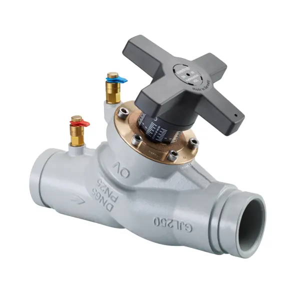 Oventrop Strangreg.Vent.Hydrocontrol VGC DN125,Rollnut-Anschluß 141.3mm,PN25,GG25 1063054