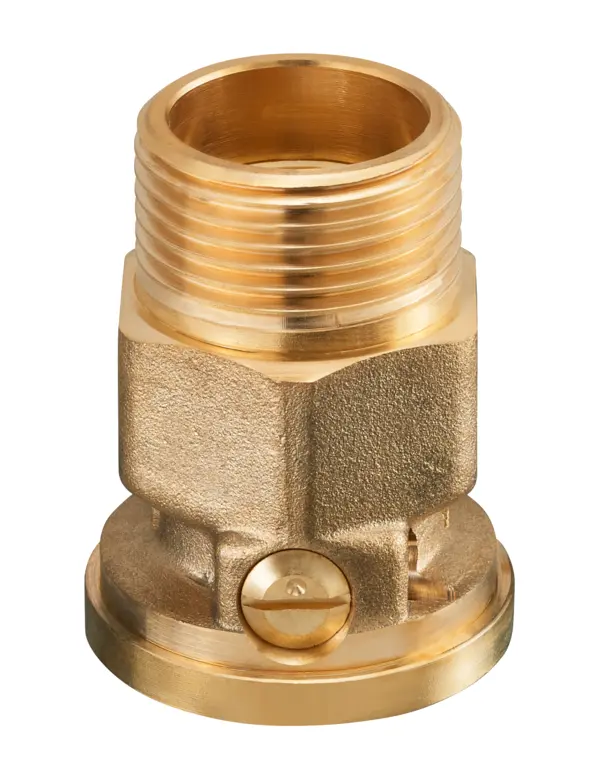 Oventrop Sperrventil Typ SVA DN25  G 1 AG, G 1 1/2 IG ÜM, PN10, Ms 1070108