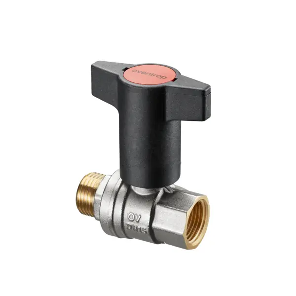 Oventrop Ball Valve Optibal lever handle DN50 2 external thread xIG PN16 brass 1077316