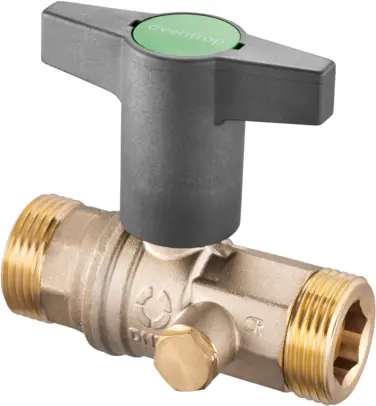 Oventrop Oventrop Robinet à tournant sphérique Optibal TW DN 32, G 1 1/2, Laiton, à faible teneur en plomb 1078910 1078910