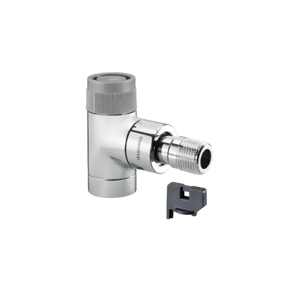 Oventrop-Thermostatventil  Baureihe E  DN15, Eck, verchr. m.  QV  Ventileinsatz 1163552