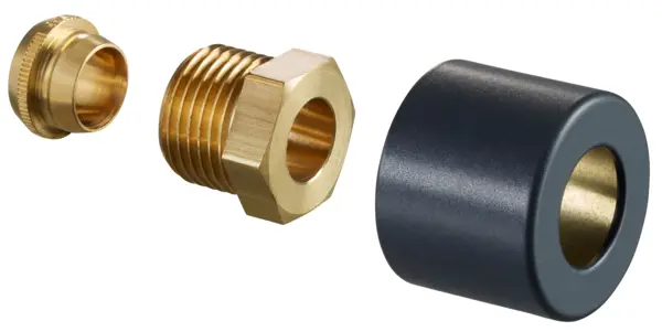 Oventrop Klemmringverschraubungs-Set für Baureihe E , 1/2 x15mm, anthrazit 1169493
