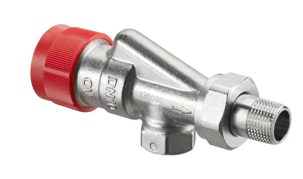 Oventrop-Thermostatventil  Baureihe F  DN 10, R 3/8 , PN 10, Vorlauf-Axial 1180903