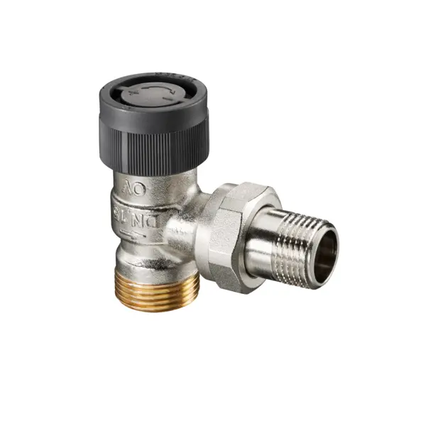 Oventrop Thermostatventil Baureihe A  DN15  3/4 Zoll AG x 1/2 Zoll  AG, Eck 1181097