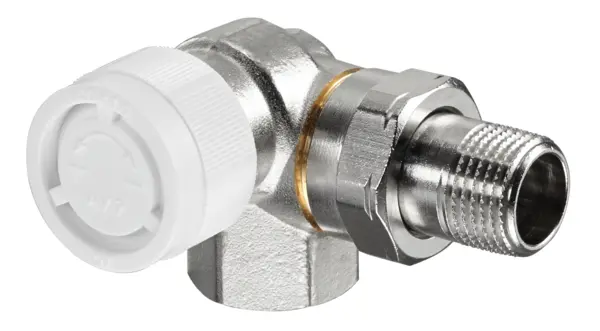 Oventrop Thermostat Valve AV9 DN10 3/8  PN10 Angle elbow left 1183470