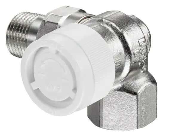 Oventrop Thermostatventil Baureihe AV9  DN10  3/8 Zoll , PN10, Winkeleck rechts 1183471