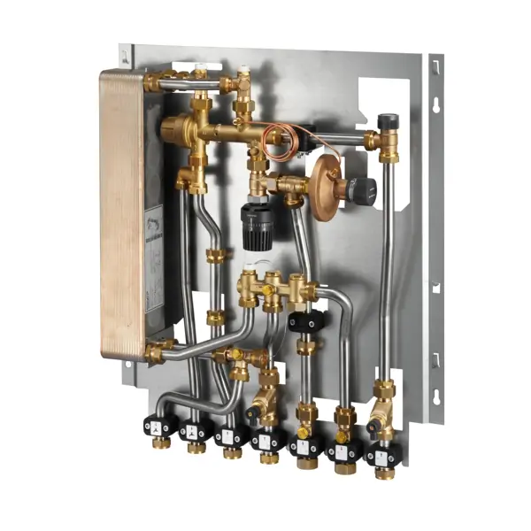 Oventrop Wohnungsstation  Regudis W-HTF  Wärmeübertrager kupfergelötet,12 l/min 1341130